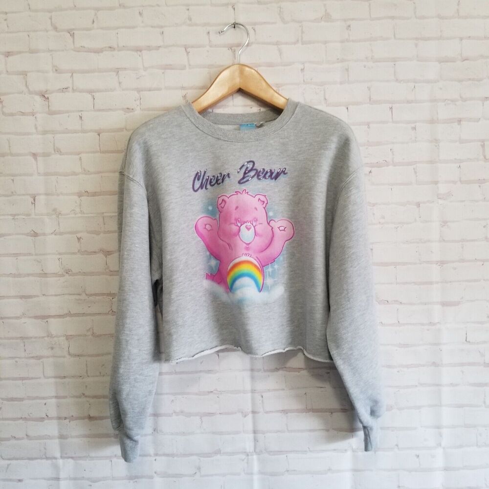 Care Bears Cropped Top Adult XL Cheer Bear Y2K Crop Coquette Acubi 90s Graphic - Picture 2 of 6